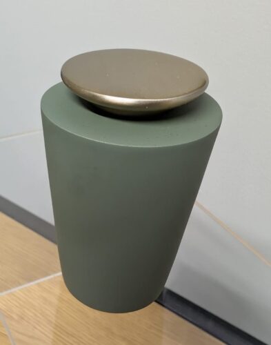Love Urn Sage and Gold